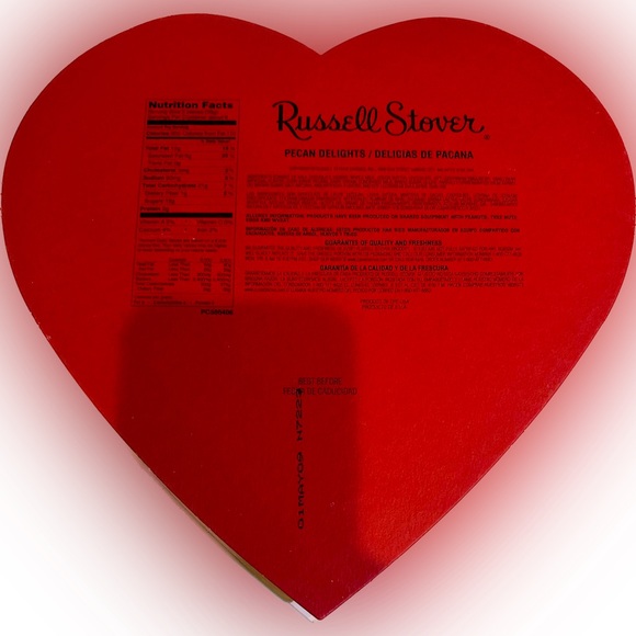 RUSSELL STOVER VALENTINE HEART ROSE PRINT CHOCOLATE BOX 11 in SPECIAL GIFT DECOR - Picture 2 of 8